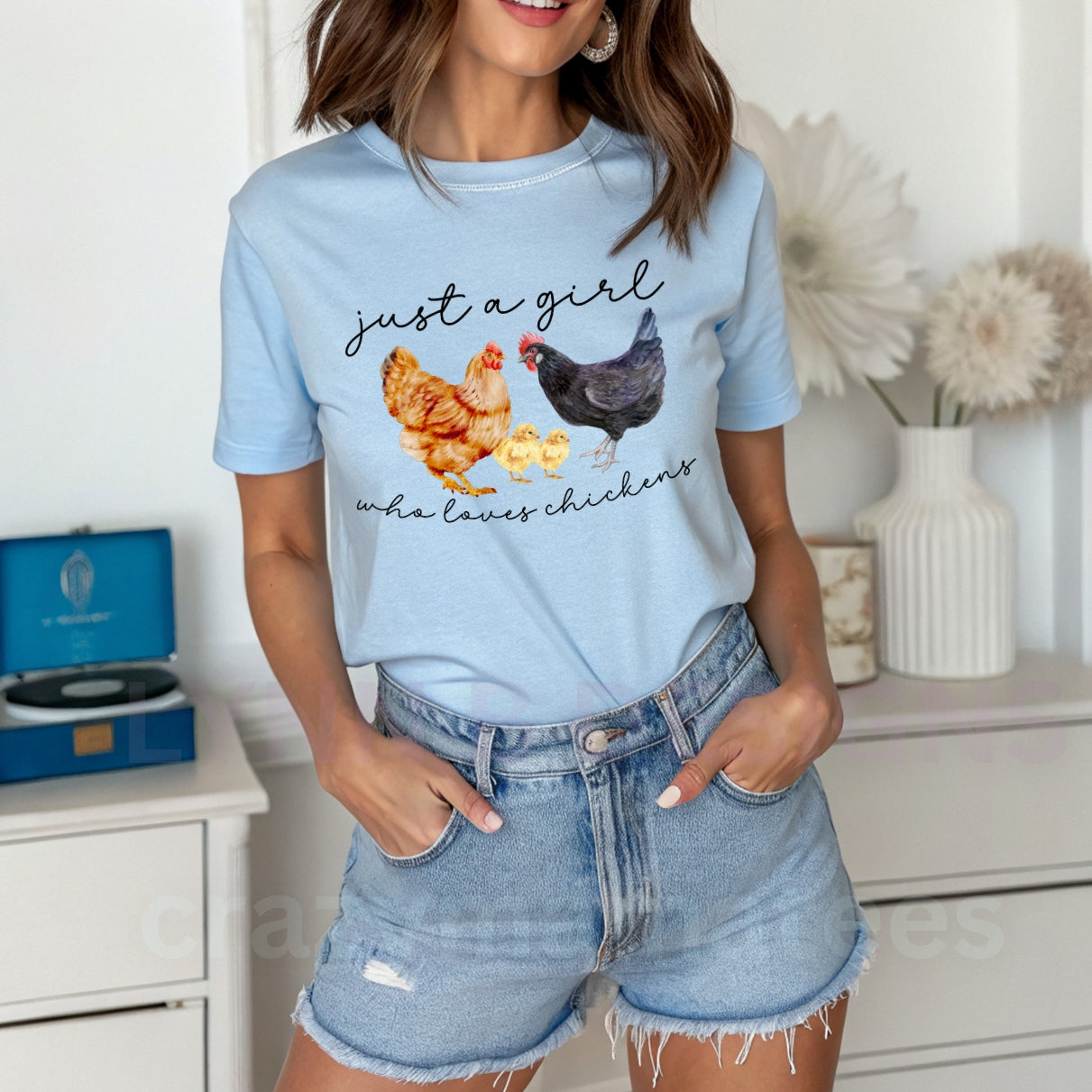 Just a Girl Who Loves Chickens T-Shirt