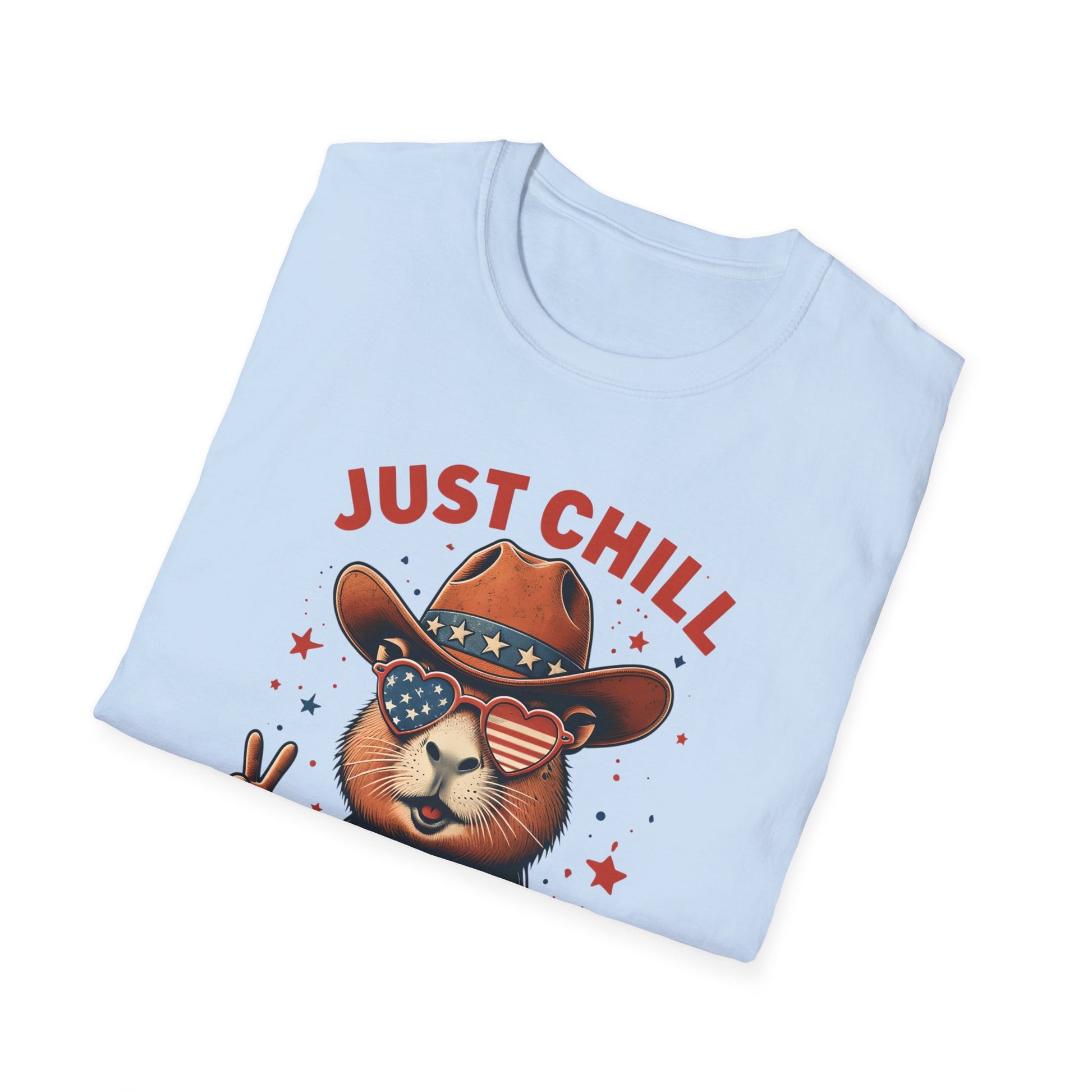 Just Chill the Fourth Out Shirt, Capybara 4th of July Shirt