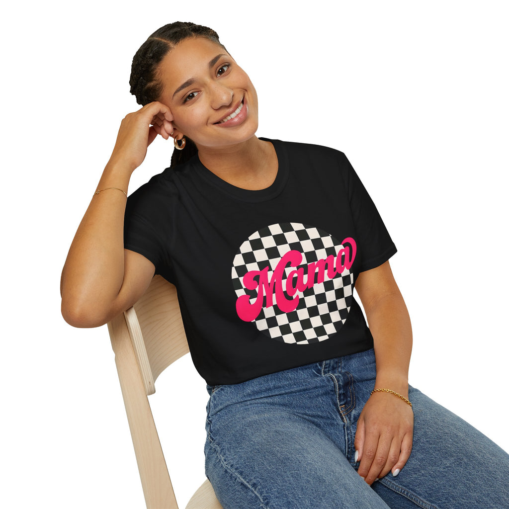 Mama Checkered Race Flag Shirt