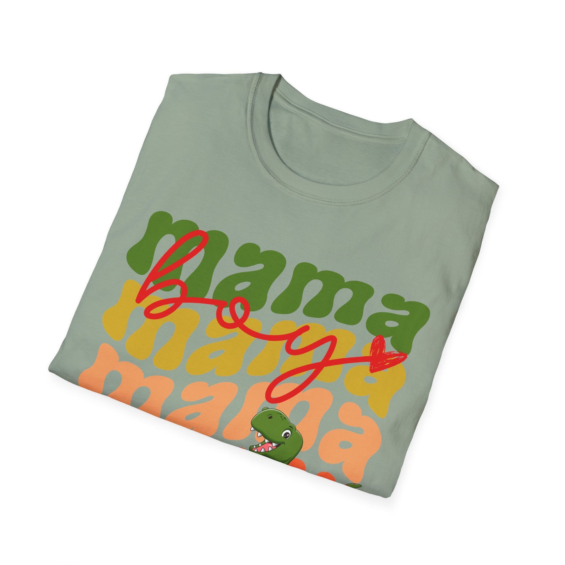 Boy Mama Dinosaur T-Rex Shirt