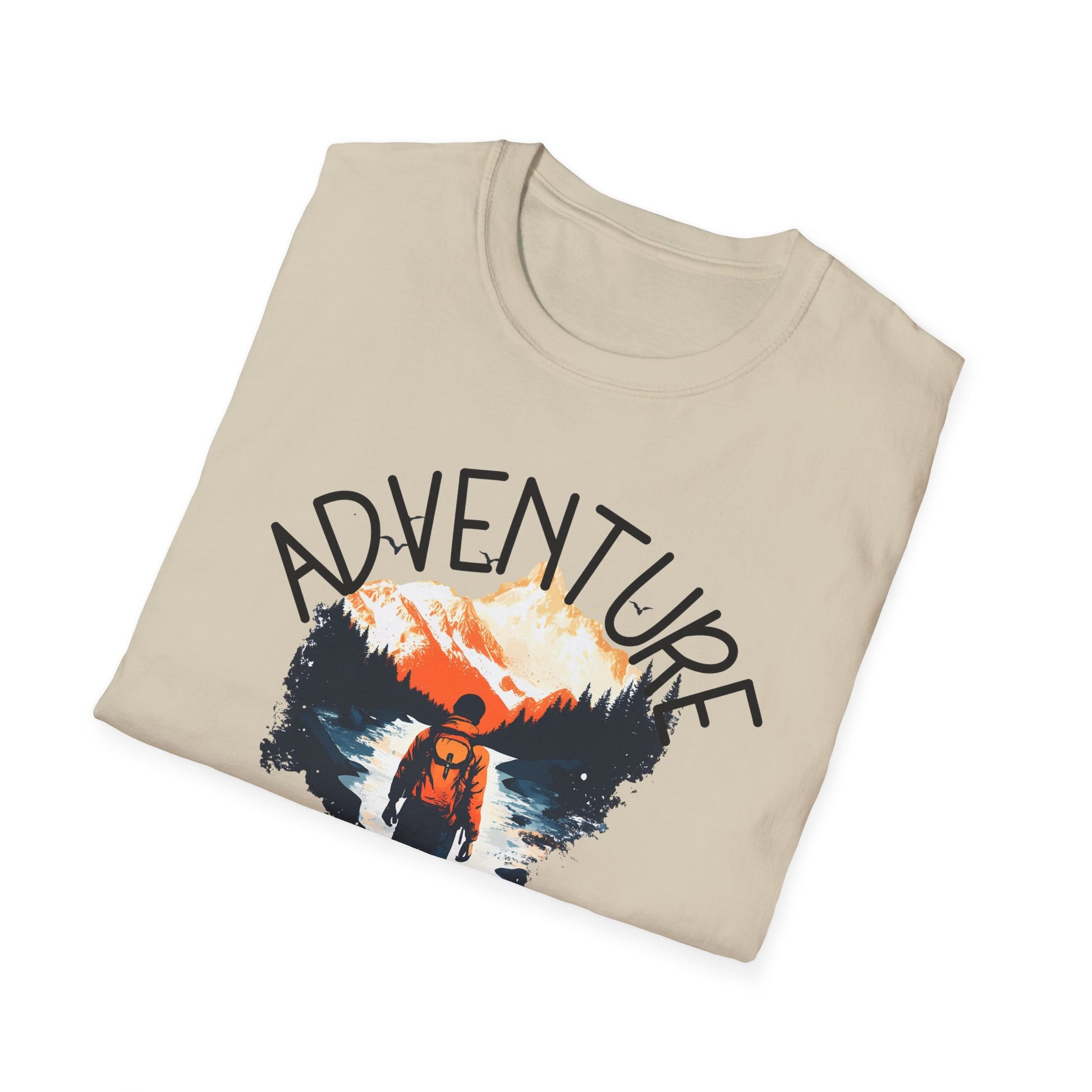Adventure Awaits Shirt Hiking Mountain Climbing