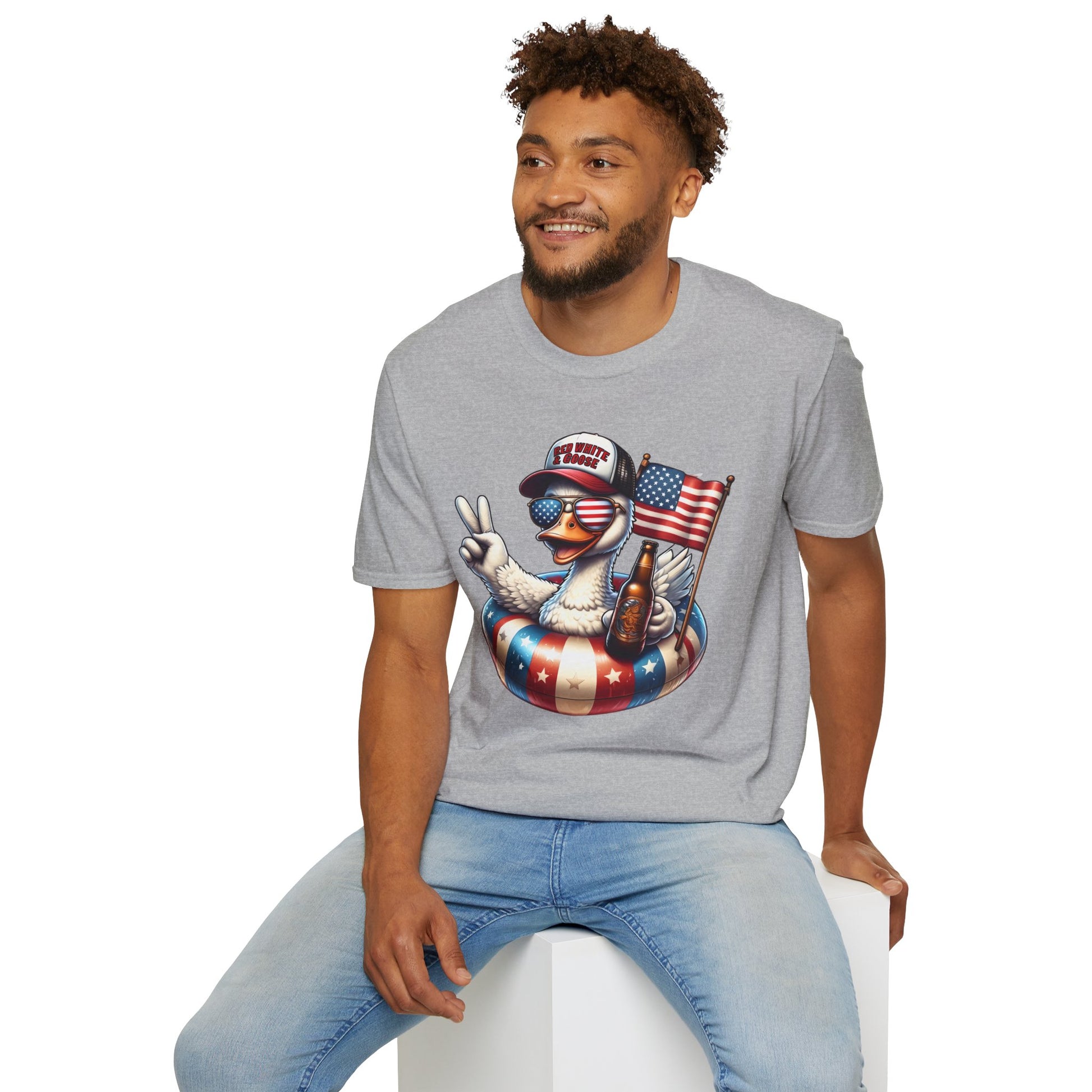 Red White and Goose Shirt