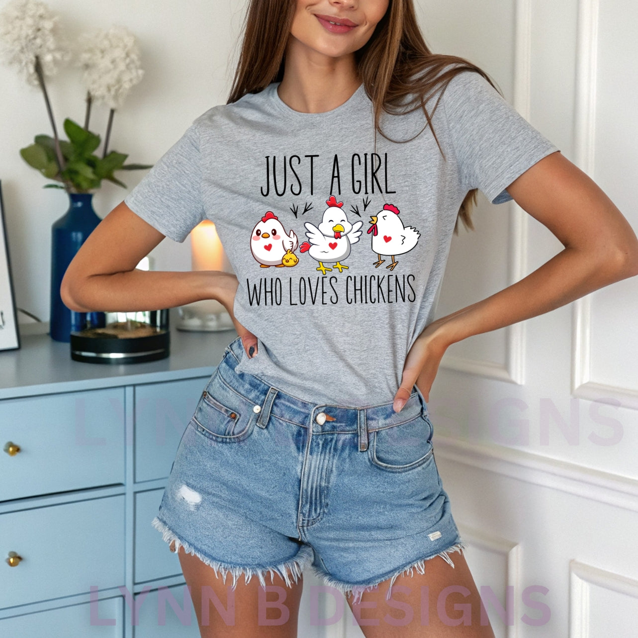 Just a Girl Who Loves Chickens Shirt