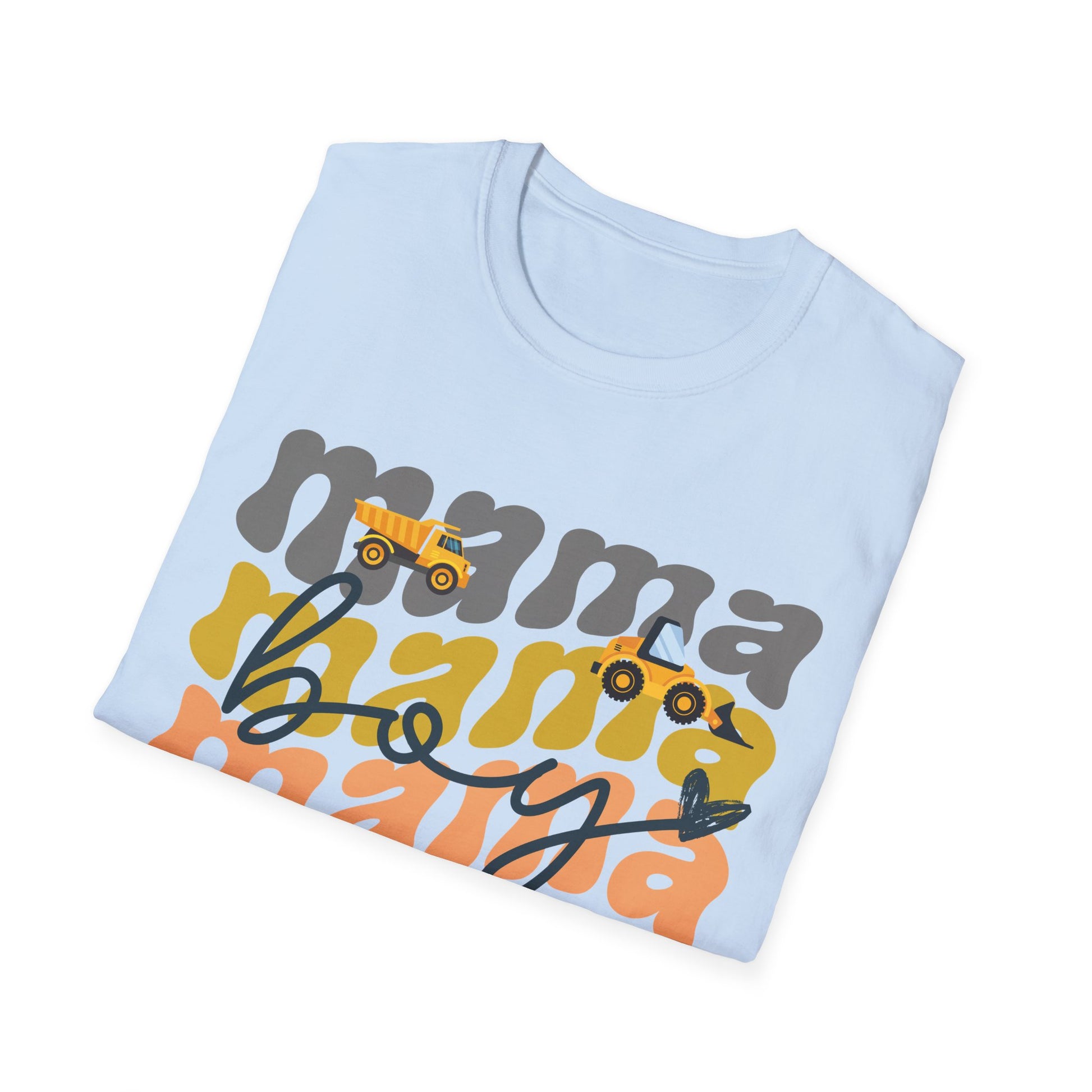 Boy Mama Shirt Construction Trucks