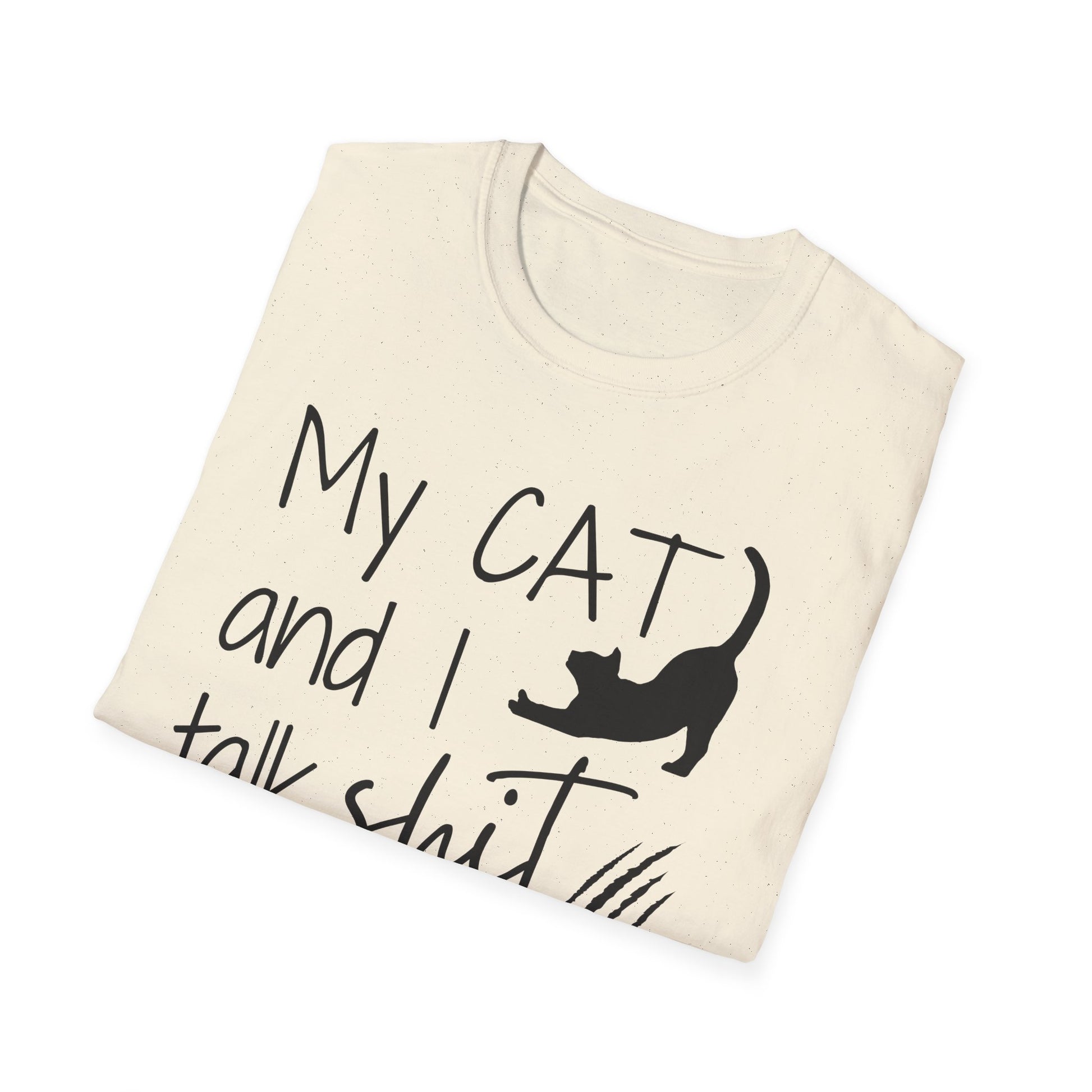 My cat and I talk shit about you shirt