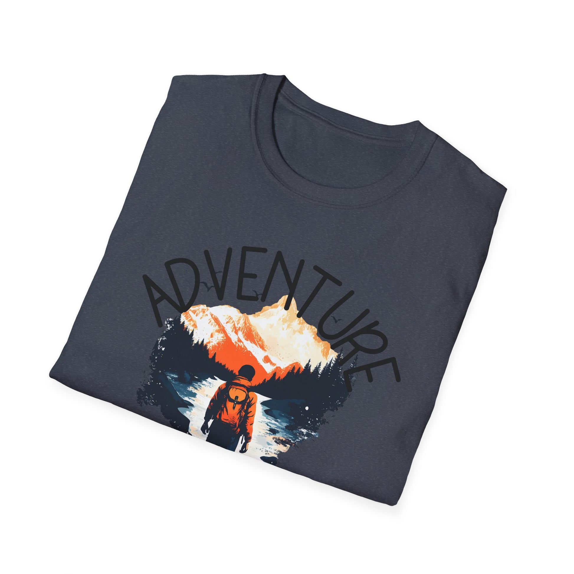 Adventure Awaits Shirt Hiking Mountain Climbing