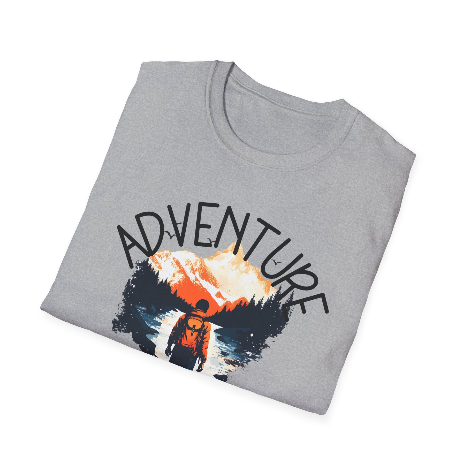 Adventure Awaits Shirt Hiking Mountain Climbing