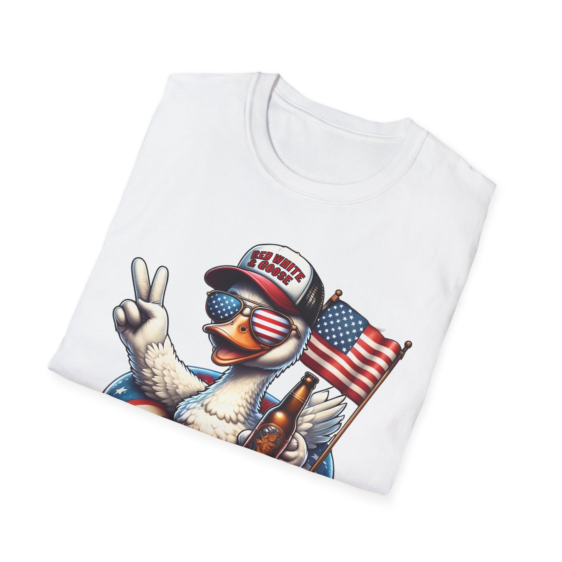 Red White and Goose Shirt