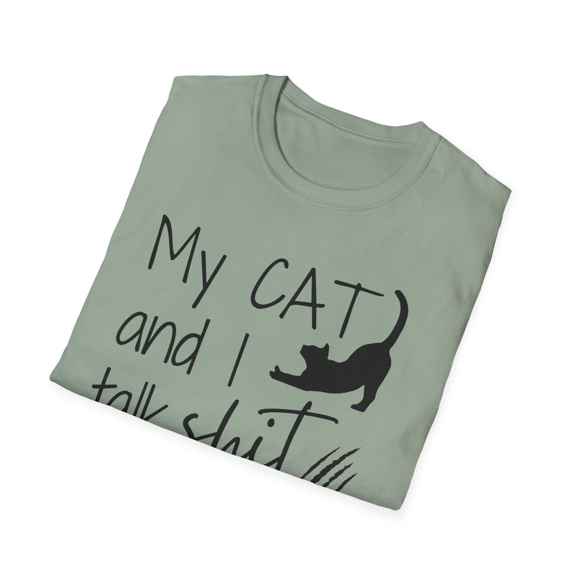 My cat and I talk shit about you shirt