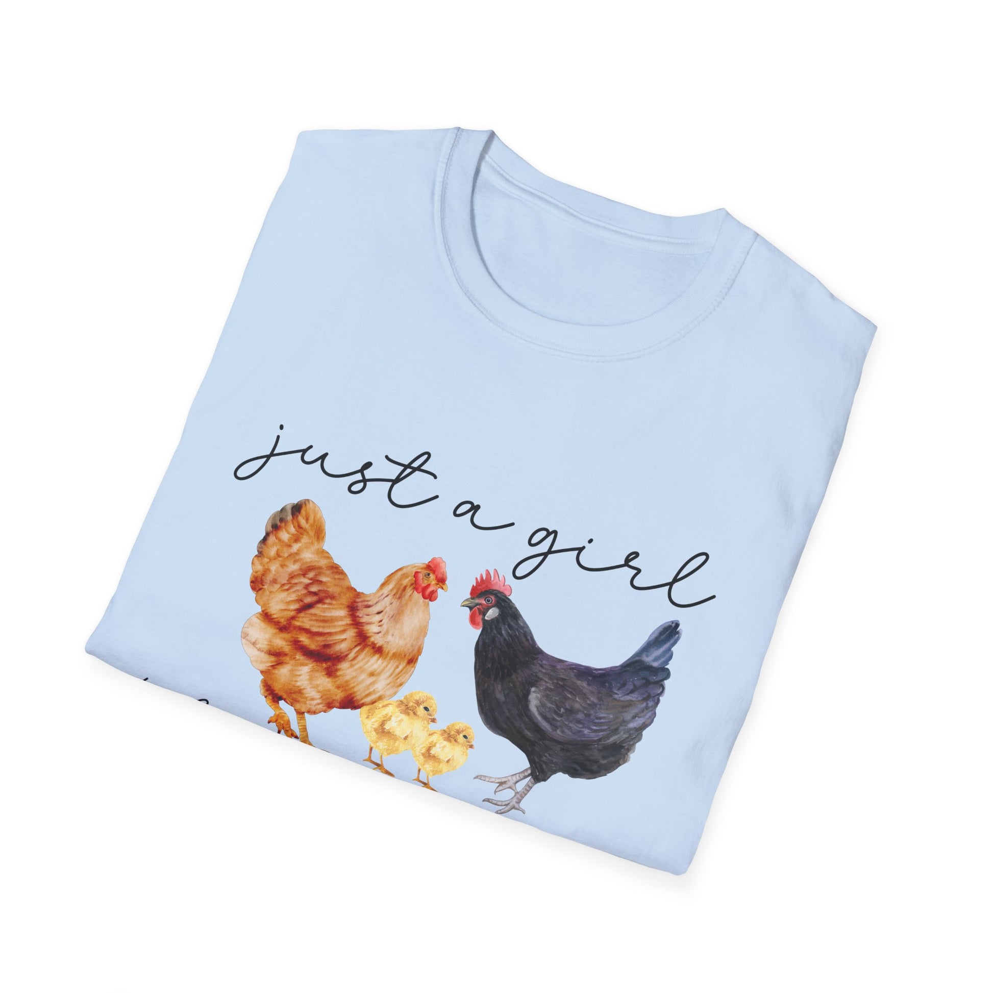 Just a Girl Who Loves Chickens T-Shirt