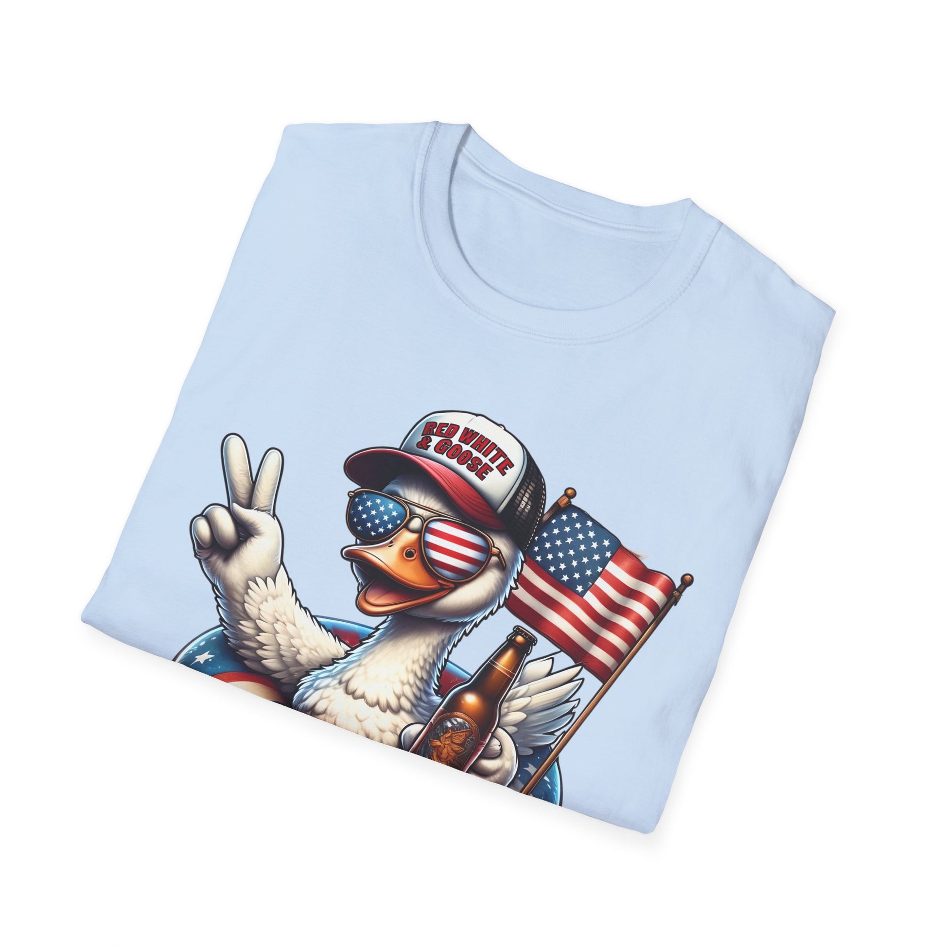 Red White and Goose Shirt
