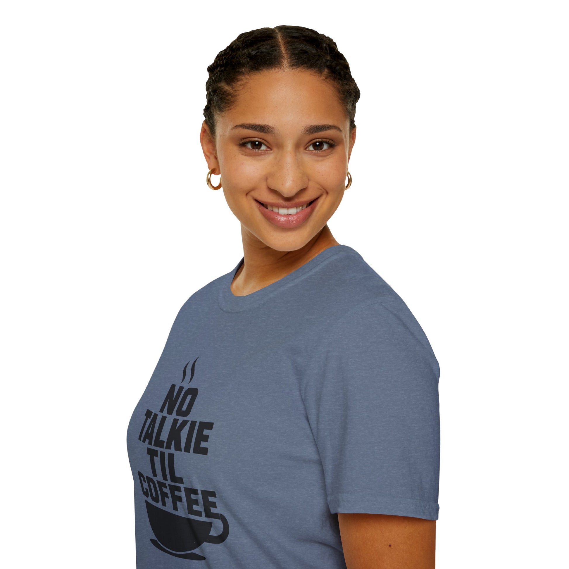 No Talkie Til Coffee Shirt