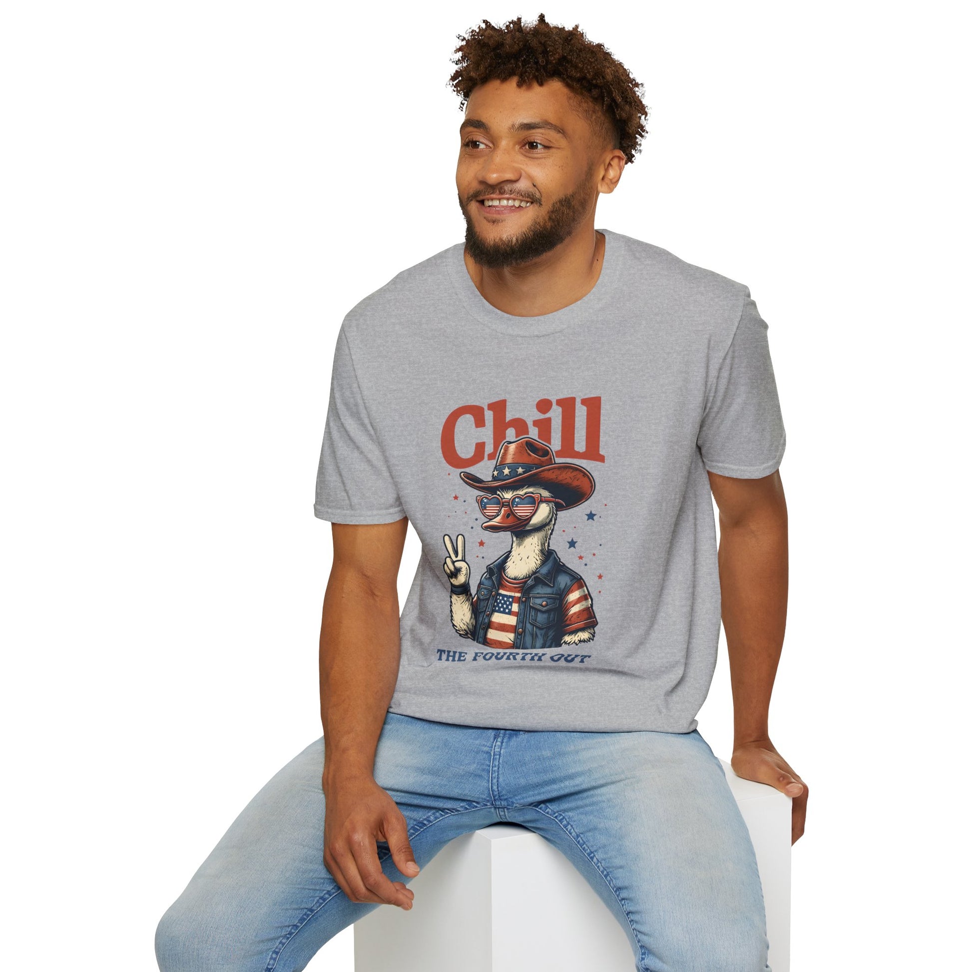 Chill the Fourth Out Goose 4th of July Shirt