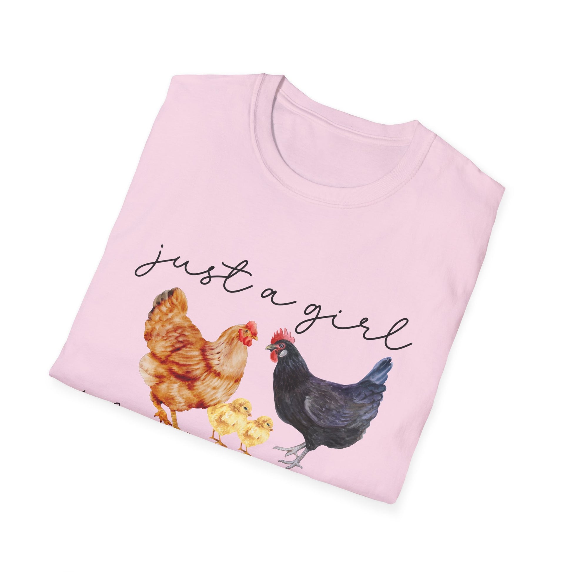 Just a Girl Who Loves Chickens T-Shirt