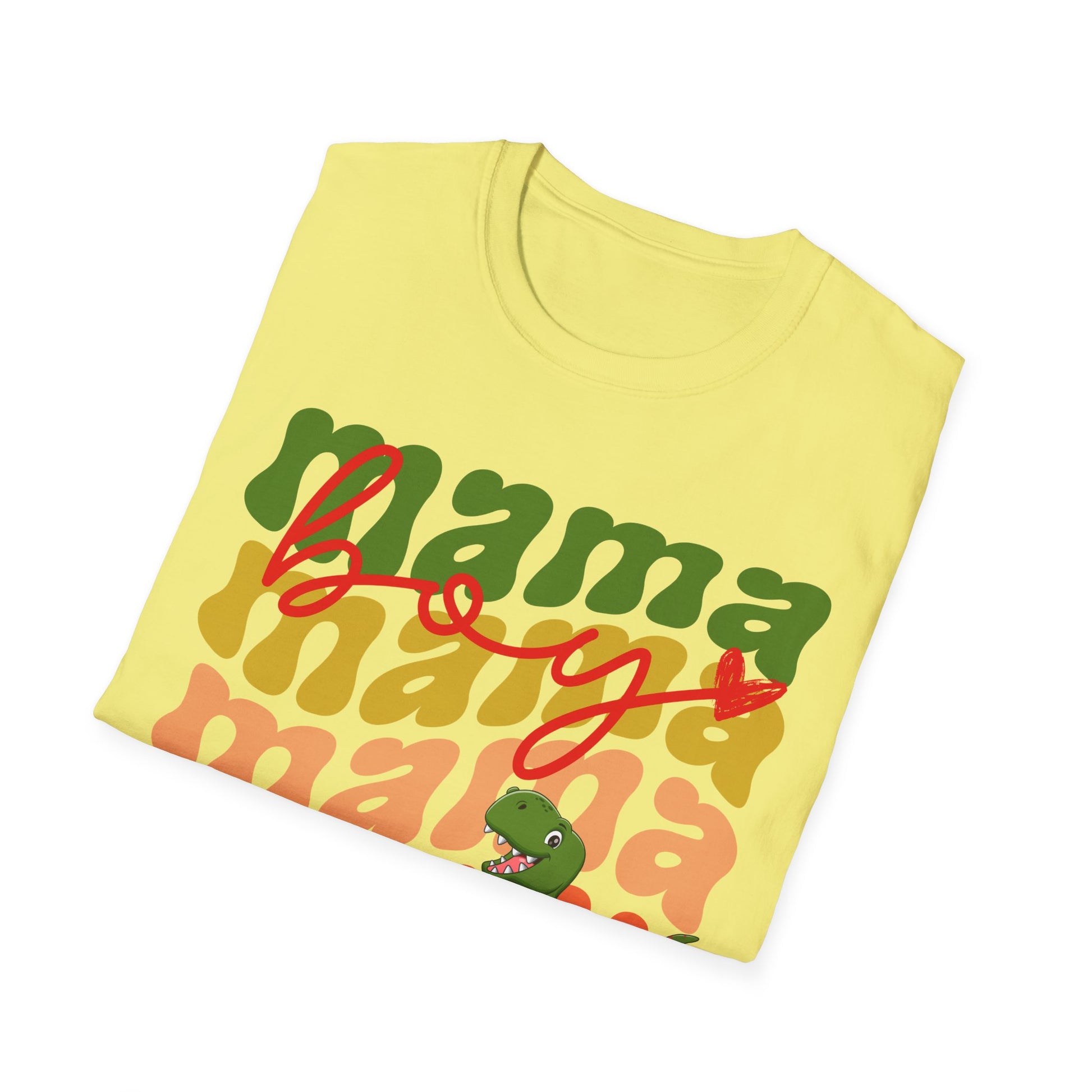 Boy Mama Dinosaur T-Rex Shirt