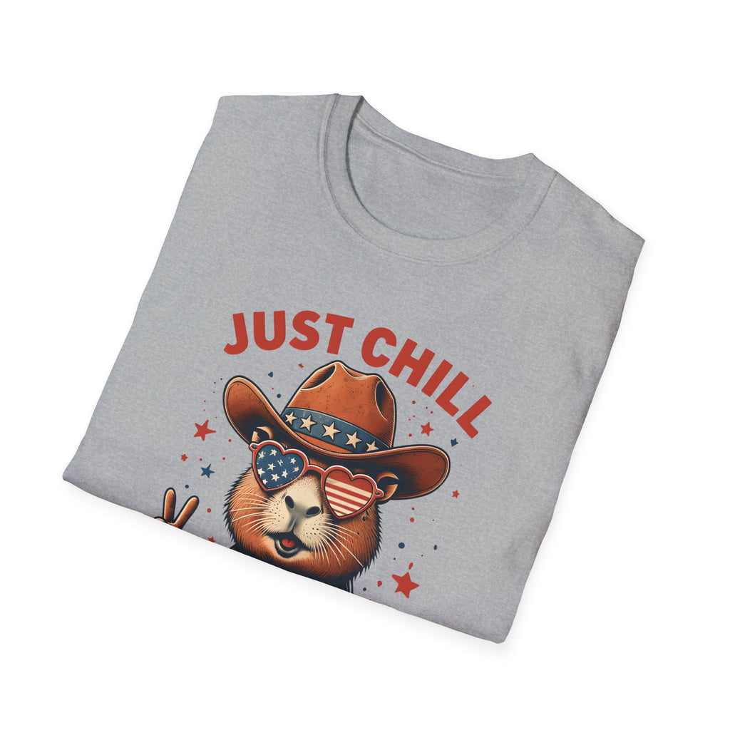 Just Chill the Fourth Out Shirt, Capybara 4th of July Shirt