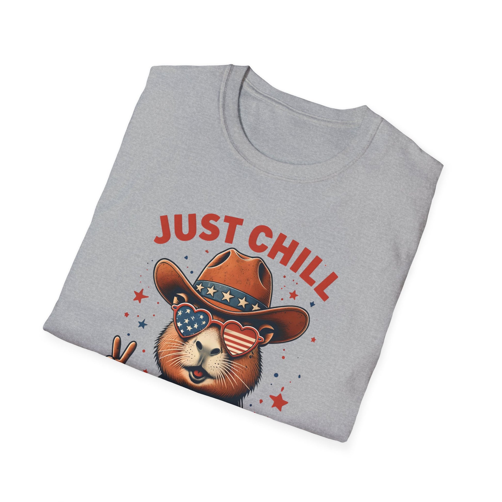 Just Chill the Fourth Out Shirt, Capybara 4th of July Shirt