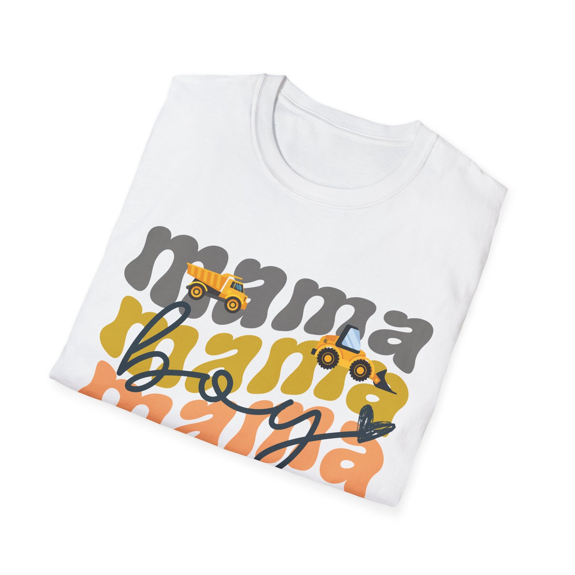 Boy Mama Shirt Construction Trucks