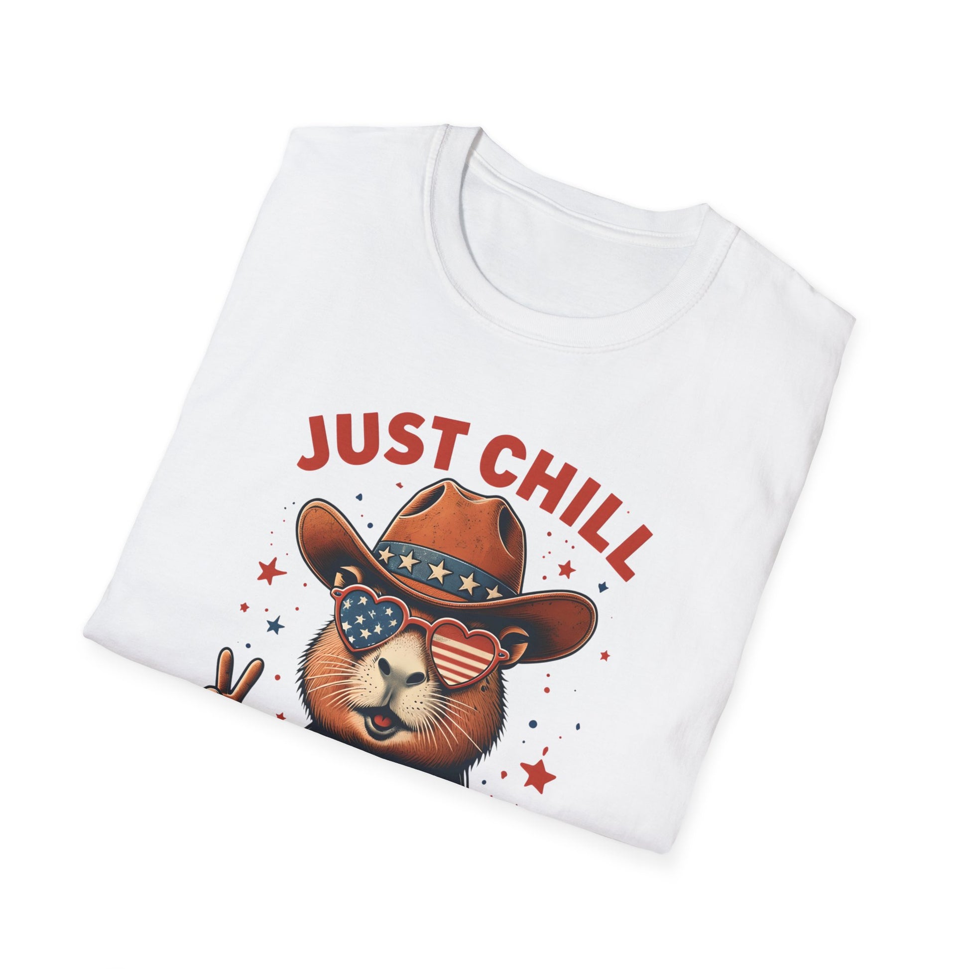 Just Chill the Fourth Out Shirt, Capybara 4th of July Shirt