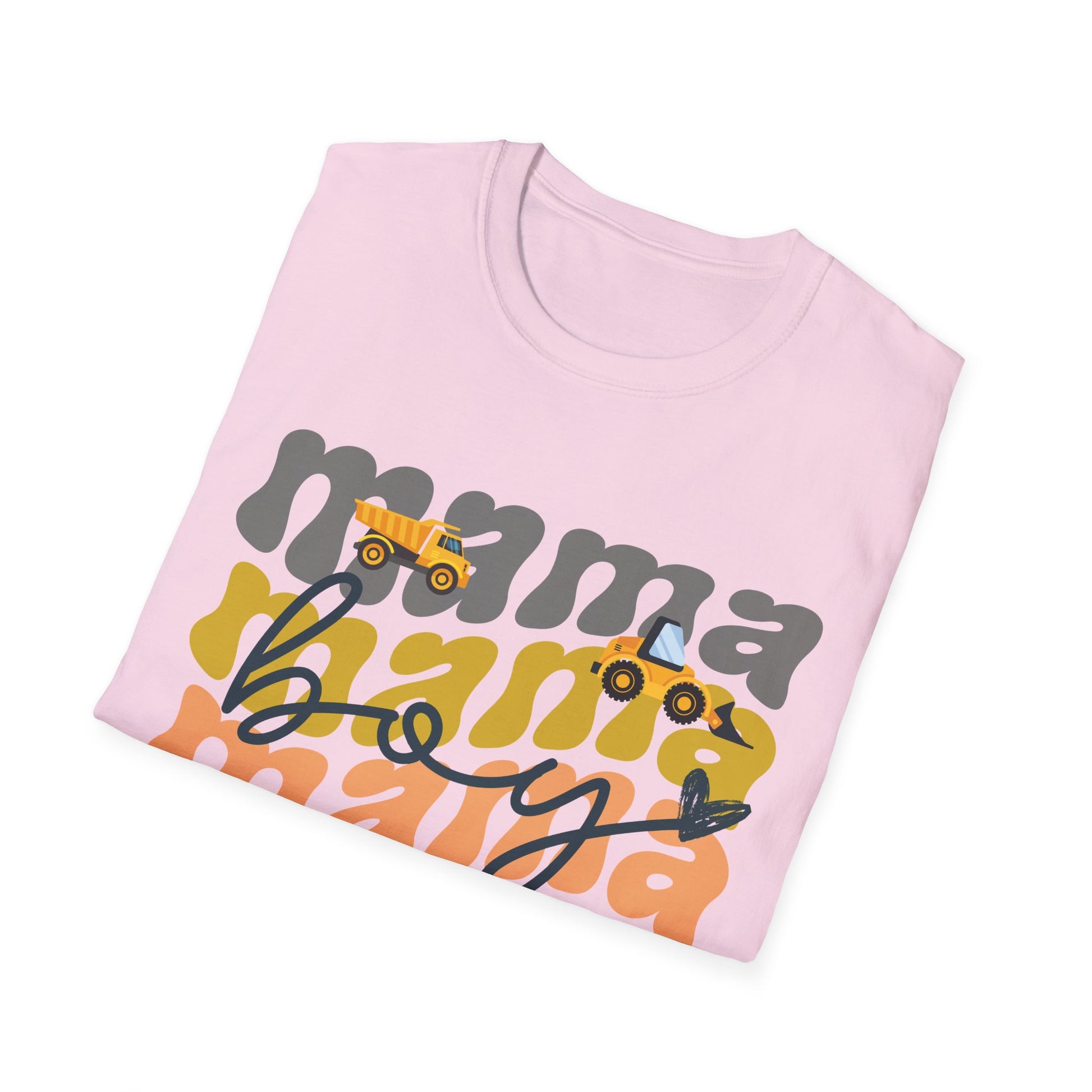 Boy Mama Shirt Construction Trucks
