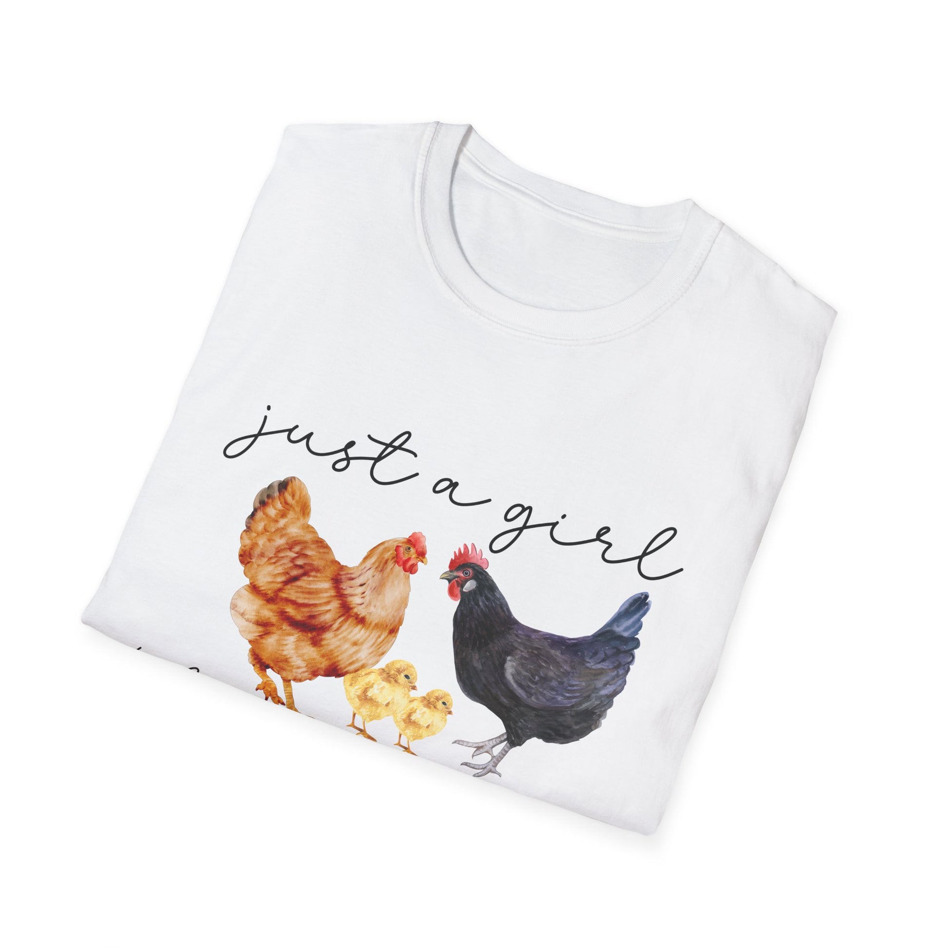 Just a Girl Who Loves Chickens T-Shirt