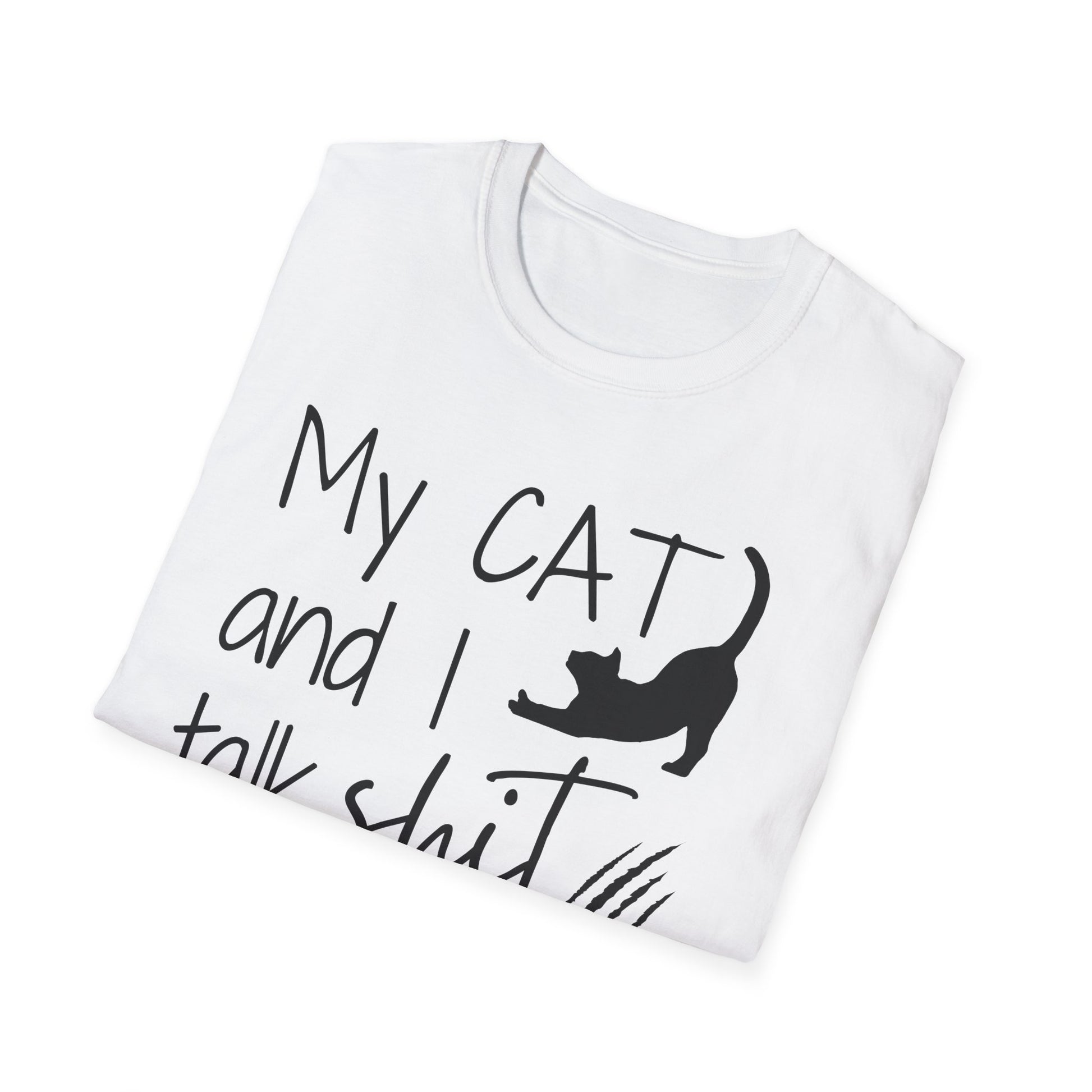 My cat and I talk shit about you shirt