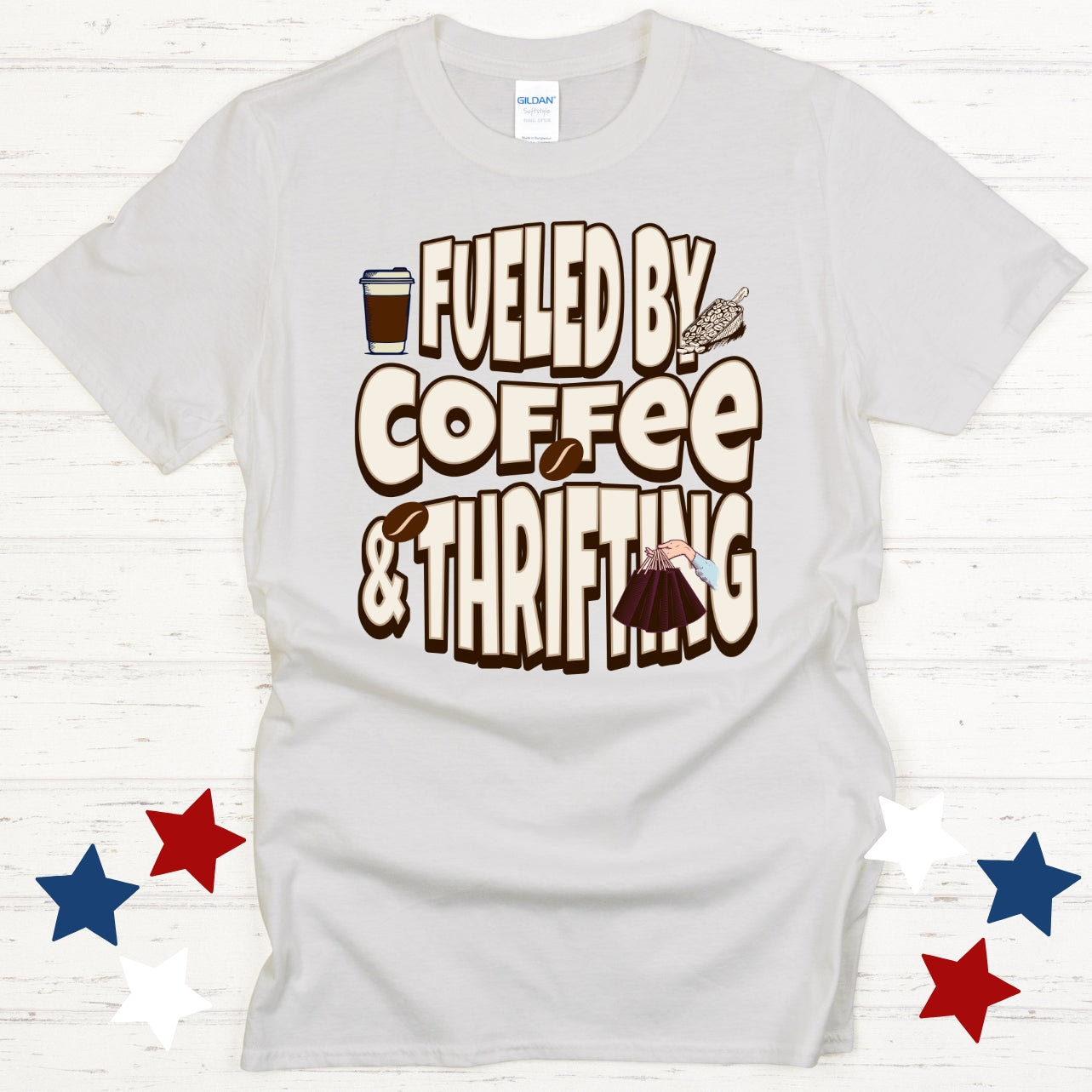 Fueled by Coffee & Thrifting Shirt