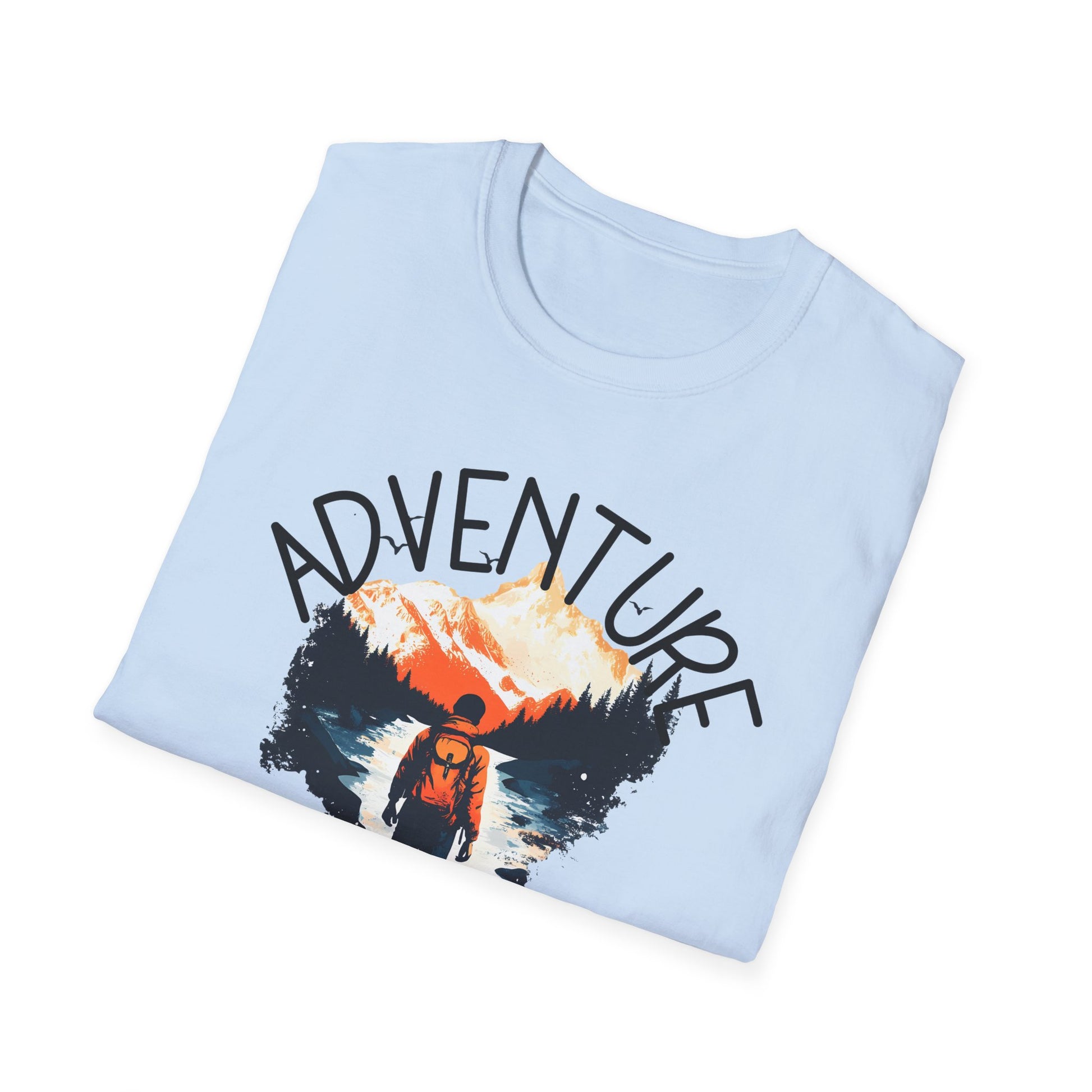 Adventure Awaits Shirt Hiking Mountain Climbing