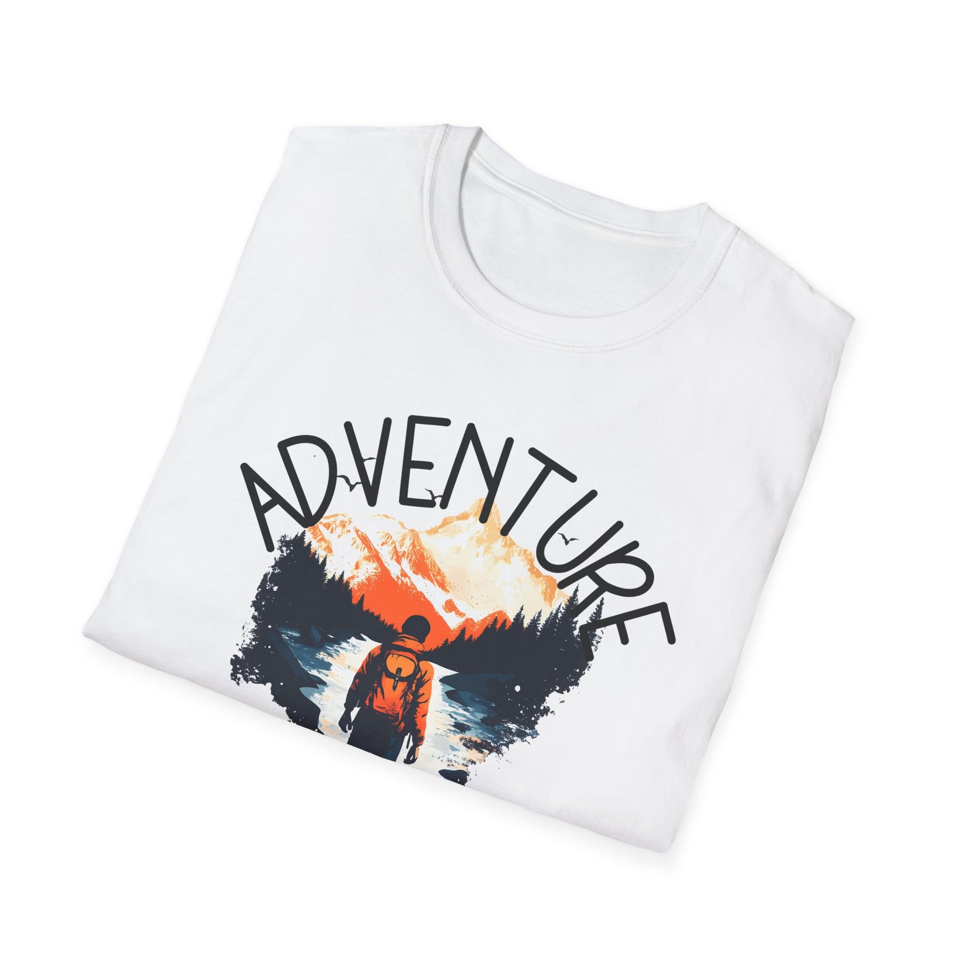 Adventure Awaits Shirt Hiking Mountain Climbing