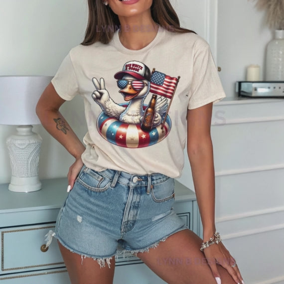Red White and Goose Shirt